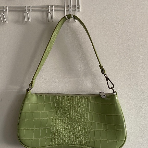 JW PEI Mint Croc-Embossed Shoulder Bag - Picture 1 of 6